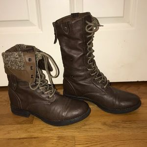 Madden Girl combat fold-over boots